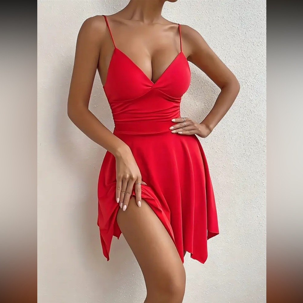 Red Pixie Dress - Picture 4 of 6